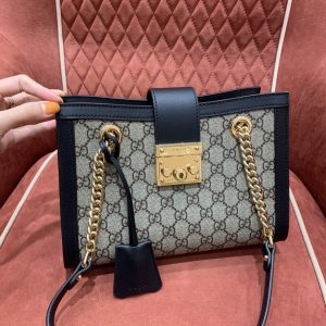 Gucci 498156 Padlock系列小号GG肩背包