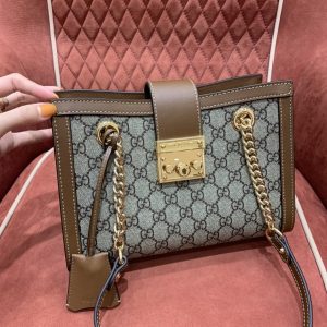 Gucci 498156 Padlock系列小号GG肩背包