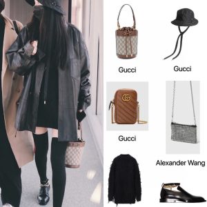 Gucci官方网古驰中国Horsebit水桶包杨幂，赵露思同款种草上身图637115