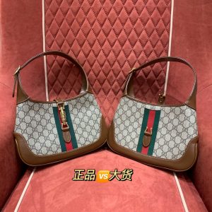 Gucci古驰品牌官网奢侈Jackie 1961系列手袋真假鉴定对比图636706