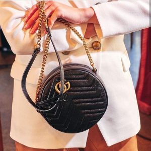 古奇官网gucci女包marmont 圆饼全皮包上身种草图杭州滨江区550154