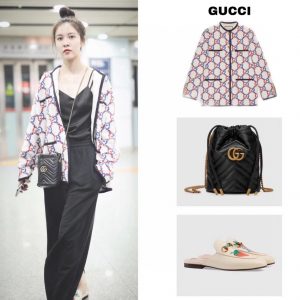 gucci古驰女包官网旗舰店Marmont水桶包明星种草图575163 DTDRT 1000