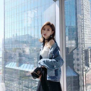 gucci古驰女包官网旗舰店 Marmont系列超迷你手袋上身图 476433