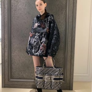 迪奥包包官网价格 迪奥园丁包最新走秀款Dior Book Tote上身效果图