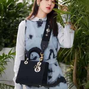 迪奥戴妃包最新款Lady Dior 24CM上身效果图