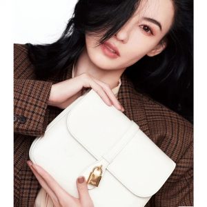 思琳手袋中号挂锁包Celine TABOU 196583DK1.10AN上身图