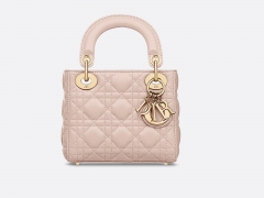 迪奥包包官网价格 LADY DIOR小羊皮袖珍手提包