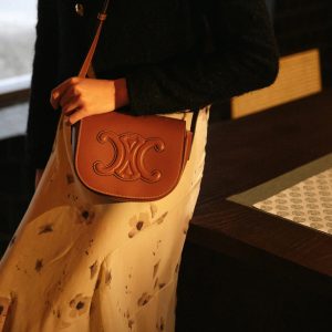 Celine FOLCO CUIR TRIOMPHE思琳手袋198263DU3.04LU上身图