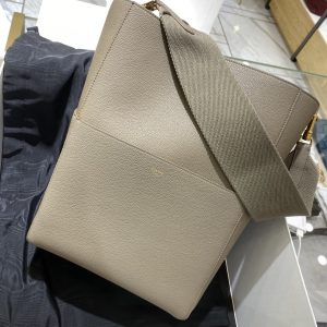 Celine SANGLE BUCKET思琳水桶包灰褐色189593AH4.18TP
