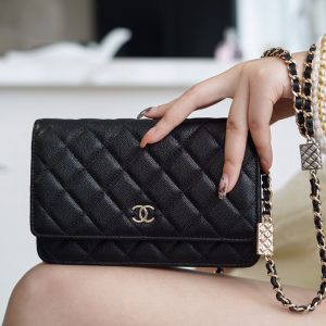 𝗖𝗛𝗔𝗘𝗡𝗟香奈儿woc链条包2022秋冬新款香奈儿名牌包包上身图
