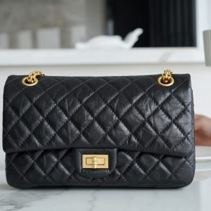 𝗖𝗵𝗮𝗻𝗲𝗹香奈儿复刻2.55 小号正品皮 黑金香奈儿 女包 链条