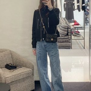 chanel 金属球方胖子黑色香奈儿金属球方胖子专柜价格上身图