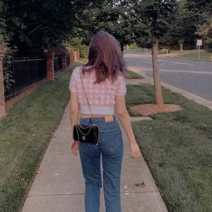 chanel woc链条包黑色香奈儿woc系列链条包上身图