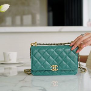 chanel woc链条包复古绿香奈儿woc系列官网价格