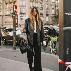 chanelg abrielle流浪背包黑色小号香奈儿流浪背包上身图