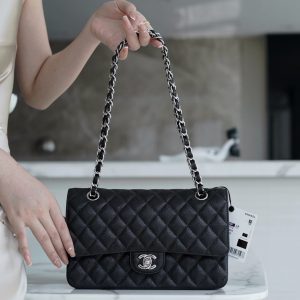 chanelClassic Flap经典口盖包黑金银香奈儿女式包包