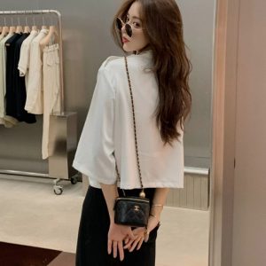 chanel金属球系列mini盒子包香奈儿官方网站旗舰店上身图