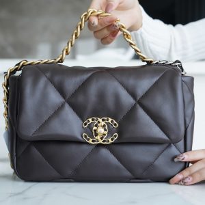 chanel 19 bag秋冬新色深棕色26CM香奈儿19bag官方价格