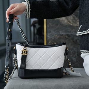 chanel Gabrielle流浪包 黑白 小号香奈儿gabrielle流浪包