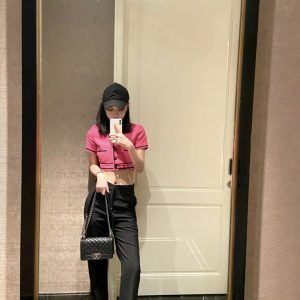 chanel leboy小球纹黑银小号香奈儿包包leboy包包上身效果