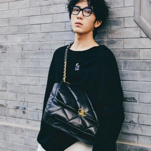 chanel 19系列口盖包经典黑香奈儿19系列口盖包种草图