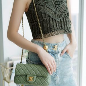 香奈儿chanelCF金属球大Mini 抹茶绿香奈儿cf金属球种草图