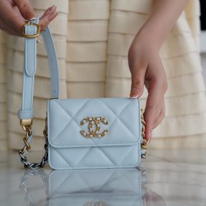 chanel 19bag秋冬新款 迷你小腰包香奈儿迷你小包包