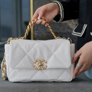 chanel 19bag仙女白小号香奈儿包包官网中国官方网