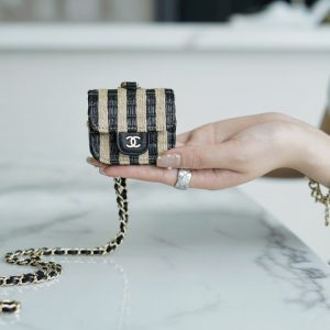 Australia Canberra chanel香奈兒春夏新品草編mini耳機包