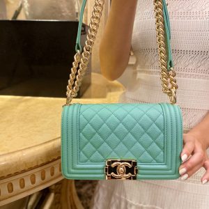 Australia Canberra chanel Leboy薄荷綠小號香奈兒名牌包包