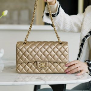 Britain chanel CF classic flap太空金香奈兒官網中國官方網