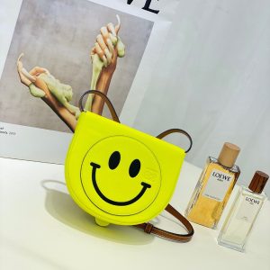 Indonesia LOEWE Heel Pouch笑臉卡包羅意威卡包