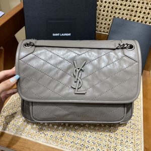 Abu Dhabi YSL聖羅蘭Niki包淺灰色28cm聖羅蘭包包圖片