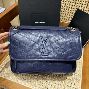 The Netherlands YSL聖羅蘭Niki包藏藍色28cmniki包ysl
