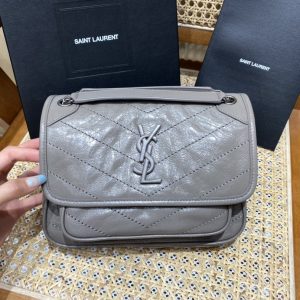 Morocco YSL聖羅蘭Niki包淺灰色 聖羅蘭niki包的價格