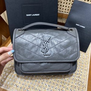 Indonesia YSL聖羅蘭Niki包深灰色聖羅蘭包包檔次排名