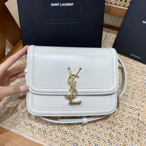 Qatar Doha YSL聖羅蘭solferino包小號復古白聖羅蘭女包
