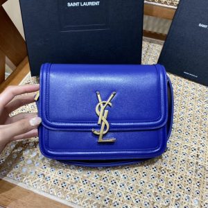 Sultan YSL聖羅蘭solferino包寶藍色聖羅蘭女士包多少錢
