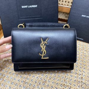 Melbourne Australia聖羅蘭sunset包黑色金扣ysl女包