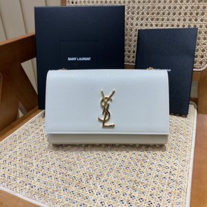Indonesia  YSL聖羅蘭kate包包白色金扣聖羅蘭包包價格
