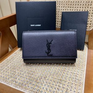 Canada Ottawa YSL聖羅蘭kate流蘇包黑色黑扣聖羅蘭