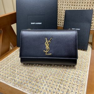 Australia YSL聖羅蘭kate包真假黑色金扣聖羅蘭女包官網