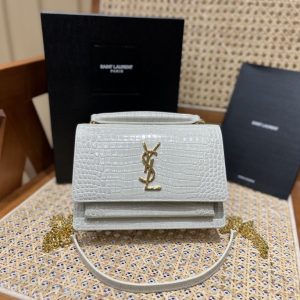 United Arab Emirates YSL sunset woc白色金扣聖羅蘭