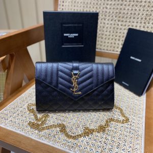 California USA YSL 聖羅蘭MONOGRAM魚子醬信封包