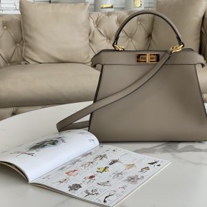 Bahrain manama芬迪Fendi peekaboo ISeeU 手袋灰色