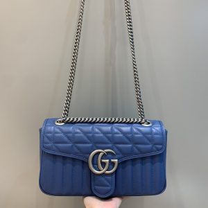 Bahrain manama古馳Marmont繫列小號肩背包藍色