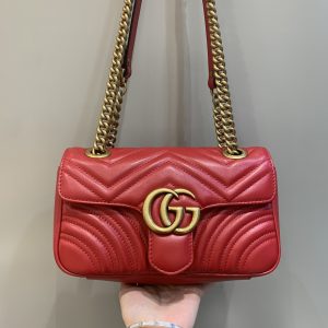 Sultan古馳Marmont繫列迷妳肩背包紅色cucci官網中國