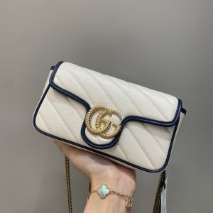 Sydney Australia古馳Marmont繫列超迷妳手袋白拼藍