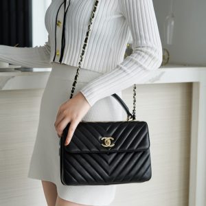 Qatar Doha香奈兒 chanel Trendy CC Ｖ紋氣質經典黑