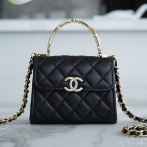 Thailand 香奈兒 chanel 22b琺瑯手柄鏈條包 香奈兒包包